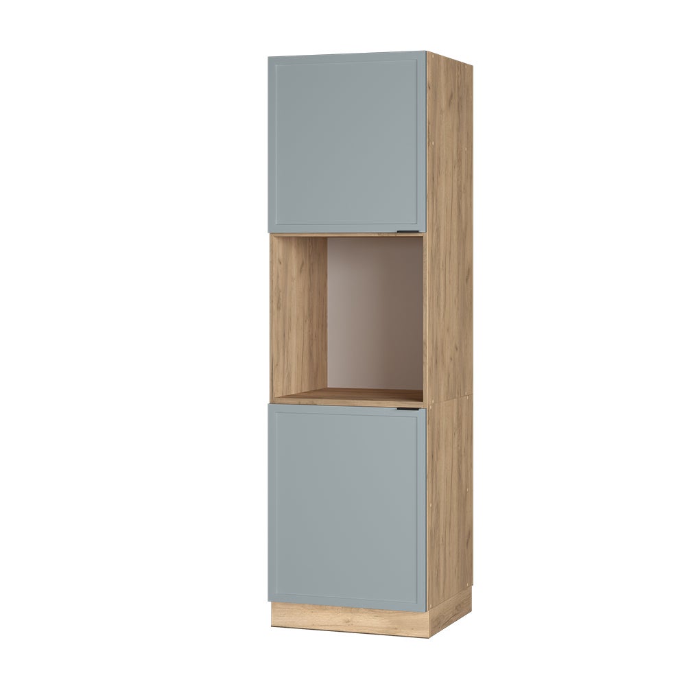 Vicco Szafka kuchenna Fame-Line, Jasnoniebiesko-szary, 60 cm otwarty