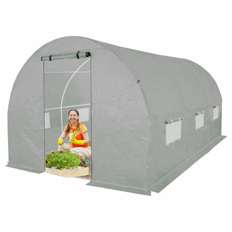 Tunel ogrodowy 4iQ Group 2x4,5m Szary Folia UV 25mm