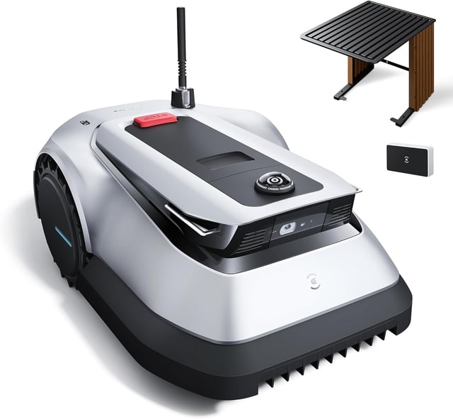 Tondeuse Robotisée Avec Garage Robuste et Module de Connexion Automatique robuste et module de connexion automatique, ECOVACS GOAT G1-2000