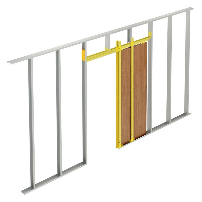 Système coulissant SLID'UP 2300 entre-cloison pour porte coulissante à galandage 930 x 2040 mm - 50 kg - 4