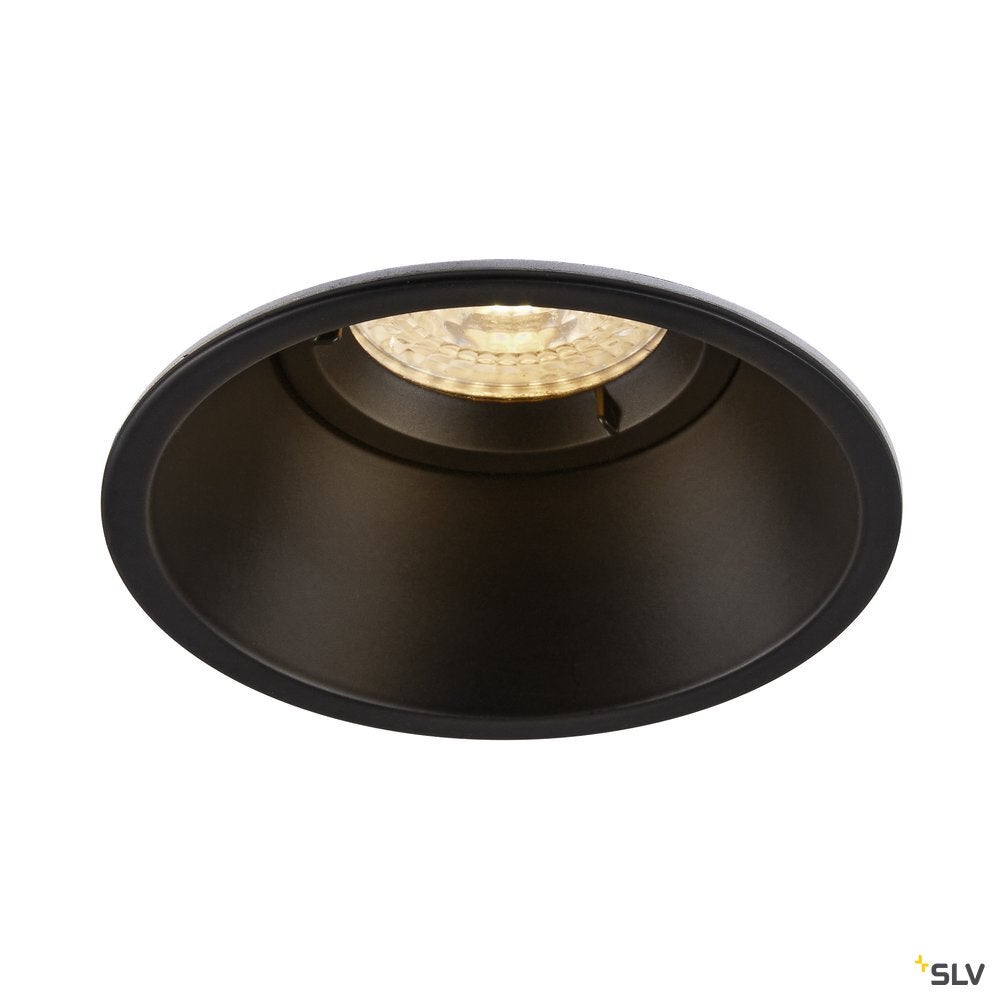 Faretto Da Incasso A Soffitto SLV HORN - Nero, GU10 Max 50W, Con Clip Di Fissaggio - copertina
