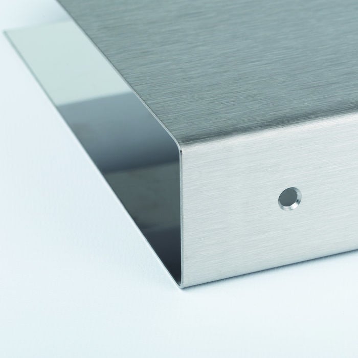 Plinthe de bas de porte en U inox satiné - 4