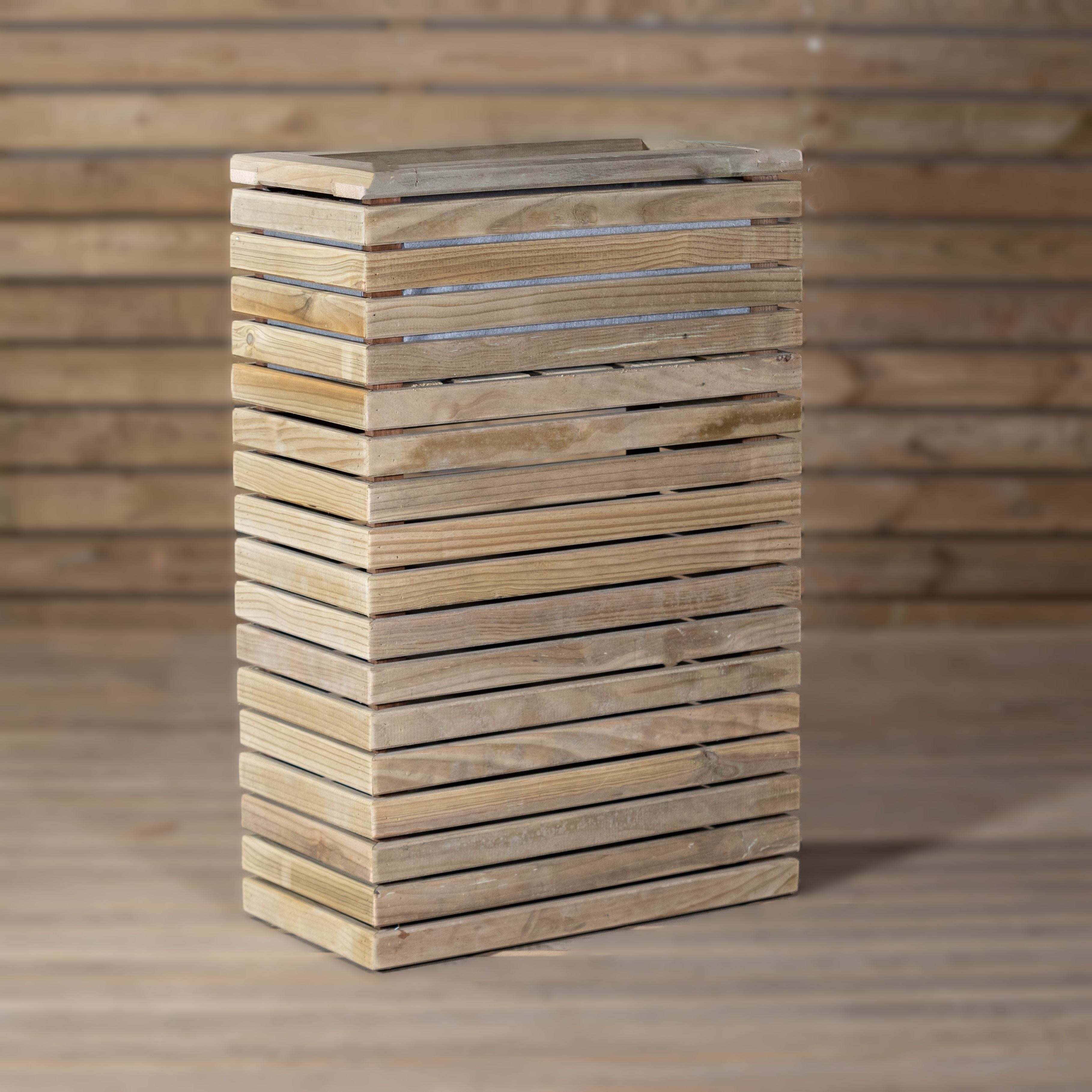 Jardinière LUXE TORRE en Bois Traité VidaHuerto 100x30x90 cm - 8