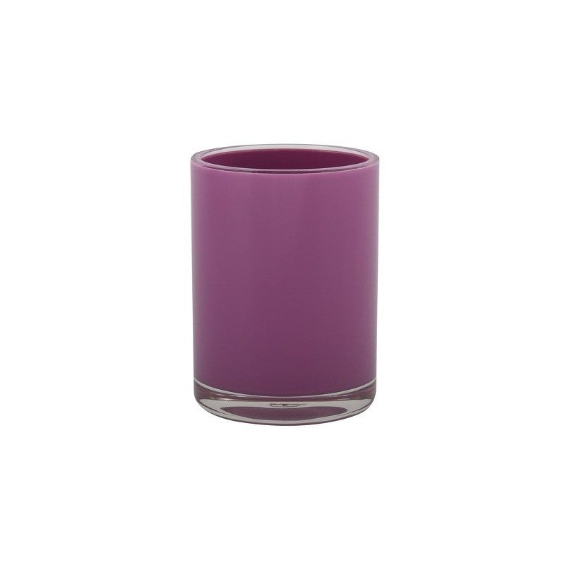 MSV Gobelet MANIHI Rose Pastel 7x9,5cm - Récipient Pratique Pour Salle De Bain Ou Bureau