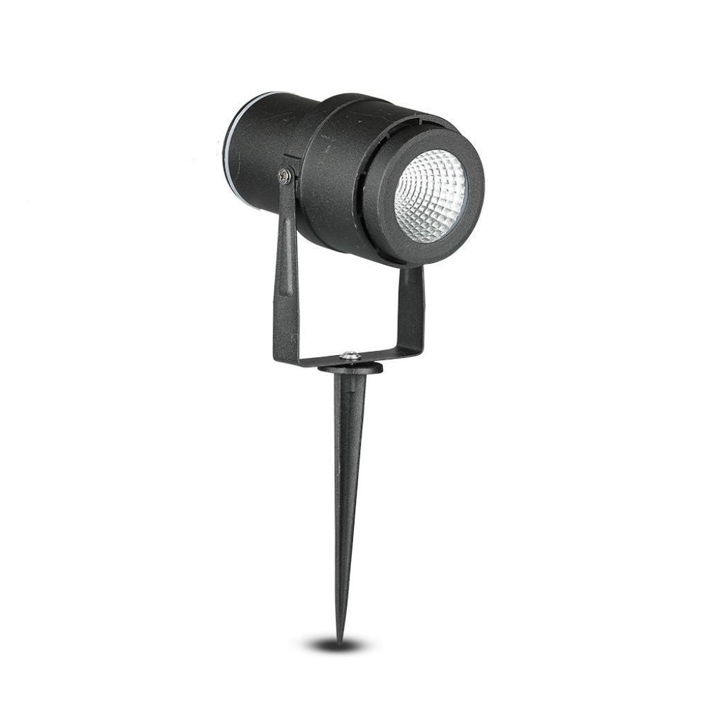 Reflektor ogrodowy LED 12 W z kolcem, czarny, 4000 K, IP65