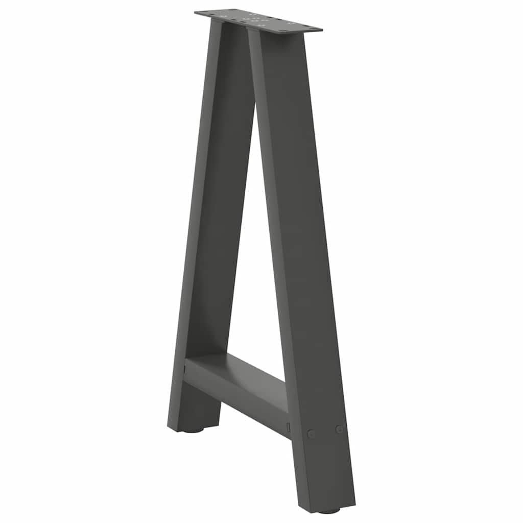 Pernas de mesa de centro Forma A 2 unidades aço antracite?60x(72-73) cm - COMFORTXL - 4