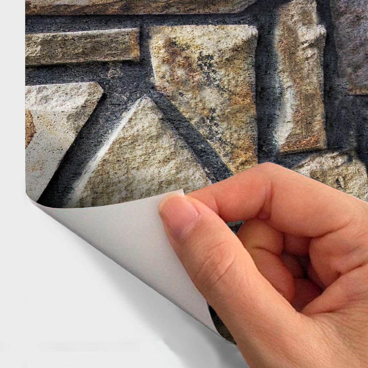 Adesivi pietre della carta da parati delle Comore - Sticker adesivo - adesivi murali - 30x30cm - 5