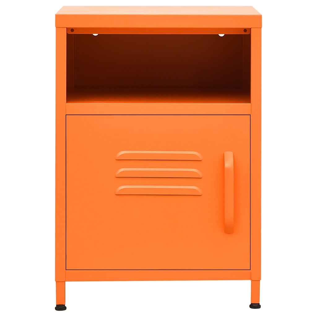 Table de chevet orange acier réglable pieds, 13,8 x x 20,1 cm | Leroy ...