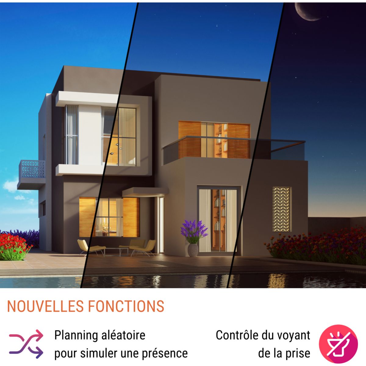 Prise connectée KONYKS Priska Max3 WiFi+BT 16A - 5