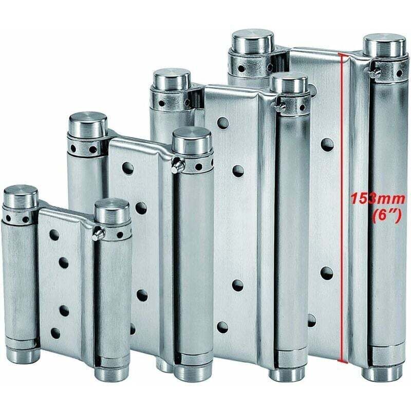 Balamale cu arc din oțel de 153 mm, cu acțiune dublă, cu închidere automată, pentru uși de până la 30 kg