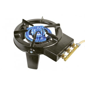 Plancha Gaz Alice's Garden Porthos 3 Feux - 7.5KW INOX - Plaque Émaillée 61x33.5cm