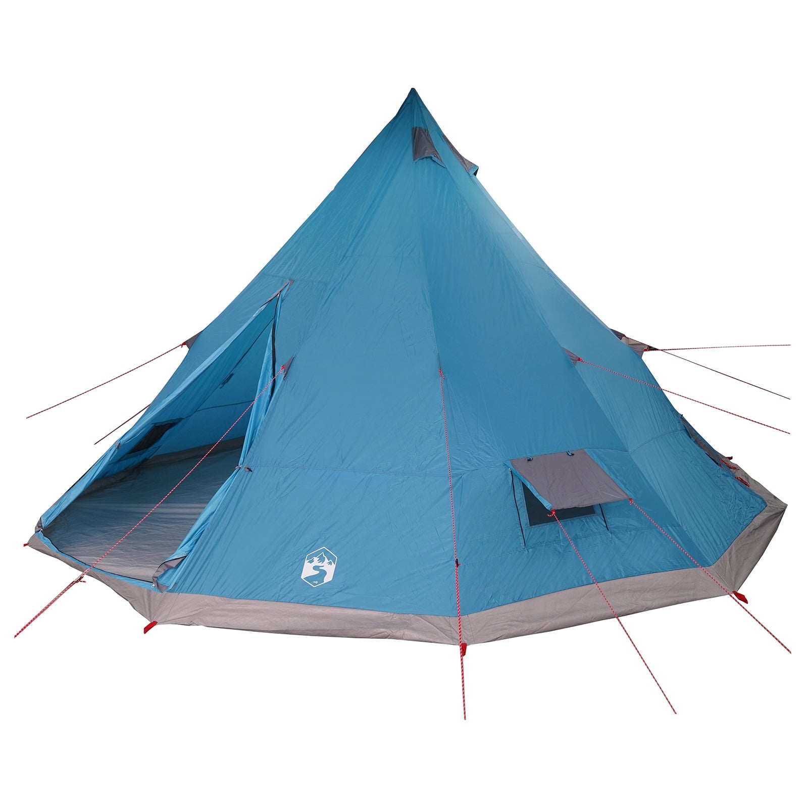Rodzinny namiot tipi Niebieski i szary 560 x 560 x 300 cm