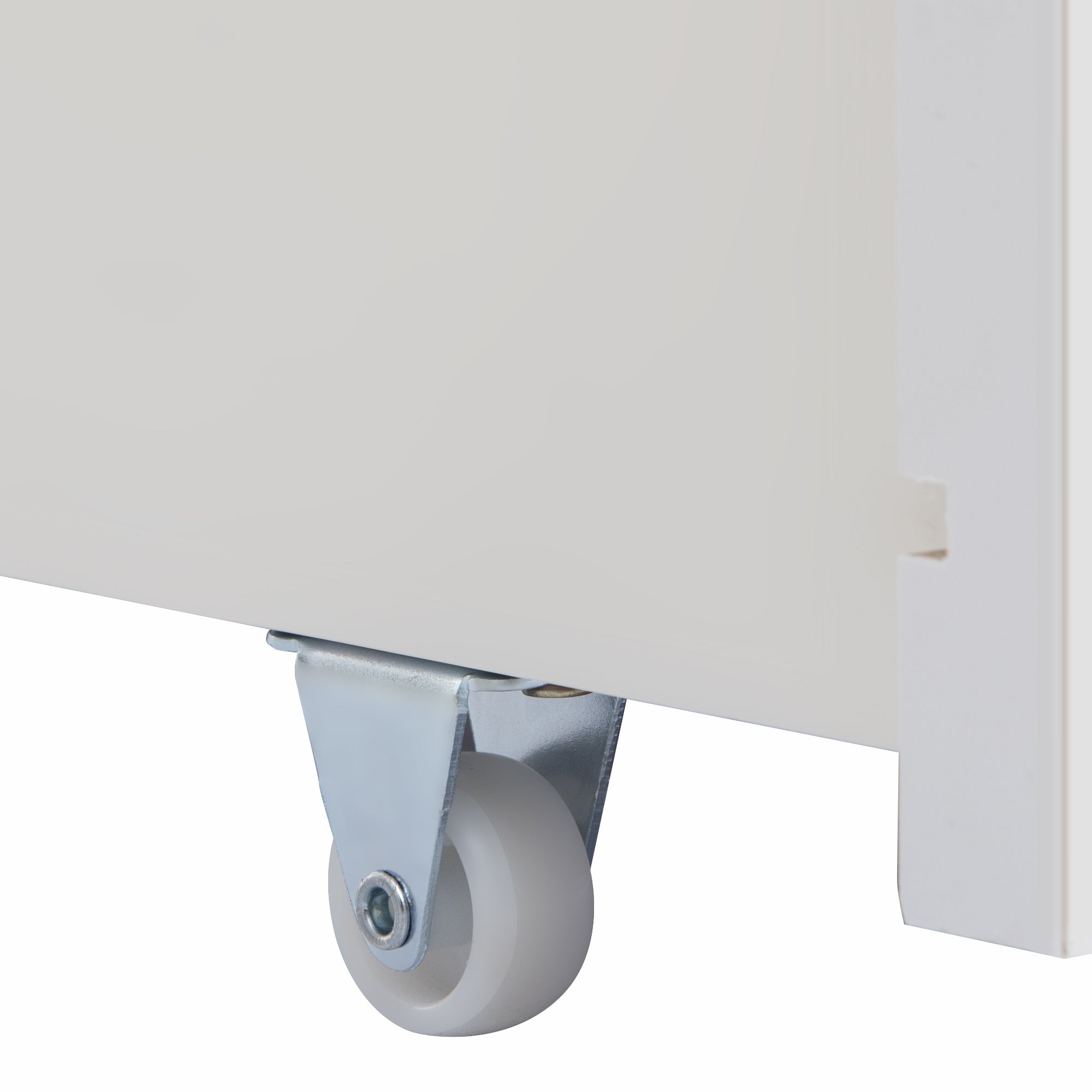 Lit Adulte Double 140x200 cm - Tiroir - Compartiments de Rangement - Sommier à Lattes - Blanc (Sans Matelas) - 7