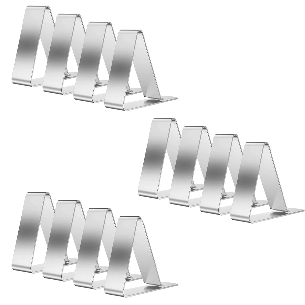GEFU GE22350 Pince à Nappe Acier Inoxydable - Set De 4 Pièces - 8,1 X 1,8 X 23,5 Cm
