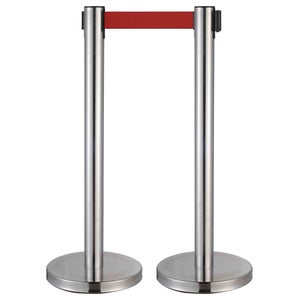 SYSTÈME DE BALISAGE Poteau de Guidage Corde Barrière Sécurité Foule Contrôle VIP EUR 79,99 - FR