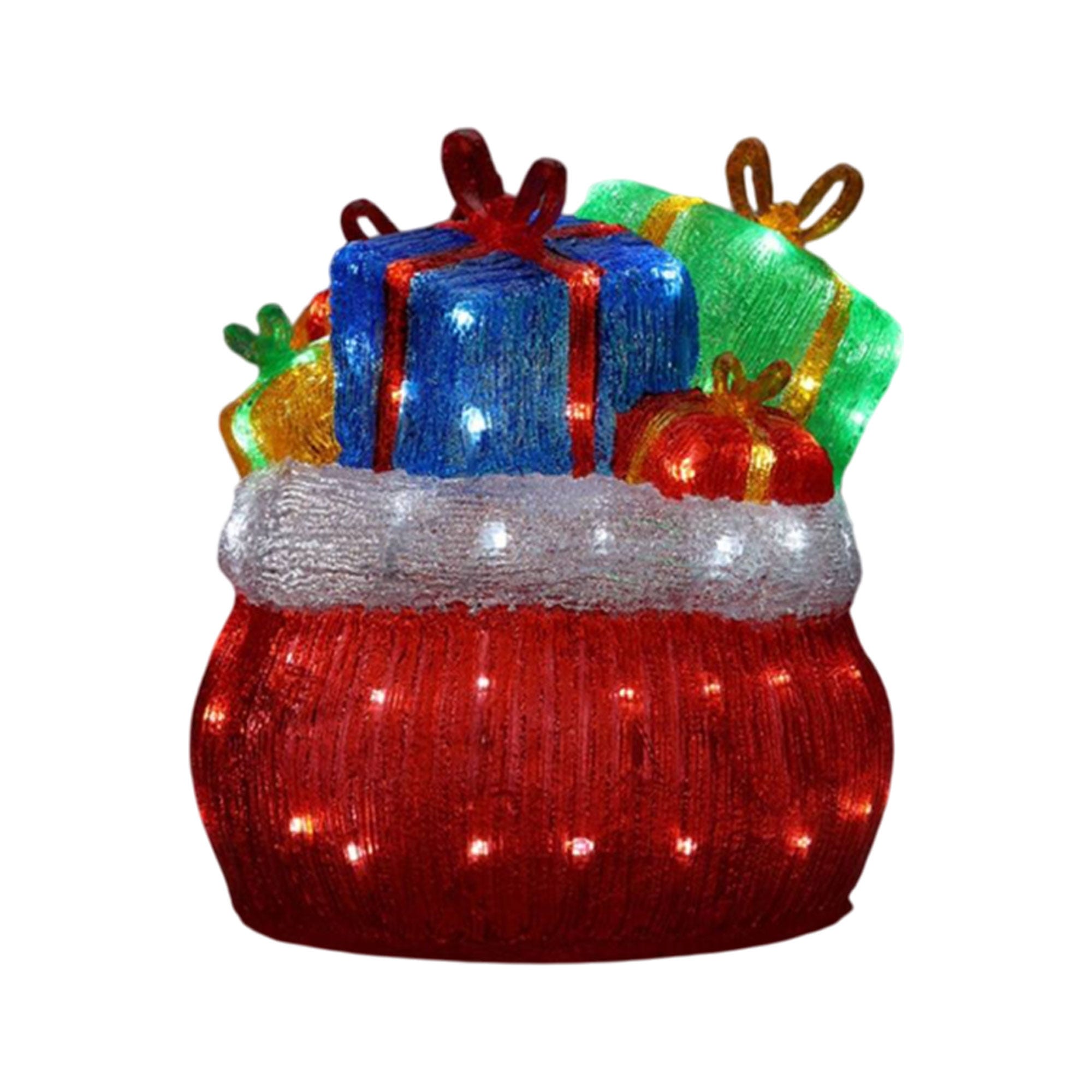 LED Figurine De Noel En Acrylique Et Pvc Et Cuivre Et Led - 35 X 22 X 14 5 Multicolore LED Figurine De Noel En Acrylique Et Pvc Et Cuivre Et Led - 35 X 22 X 14 5 Multicolore