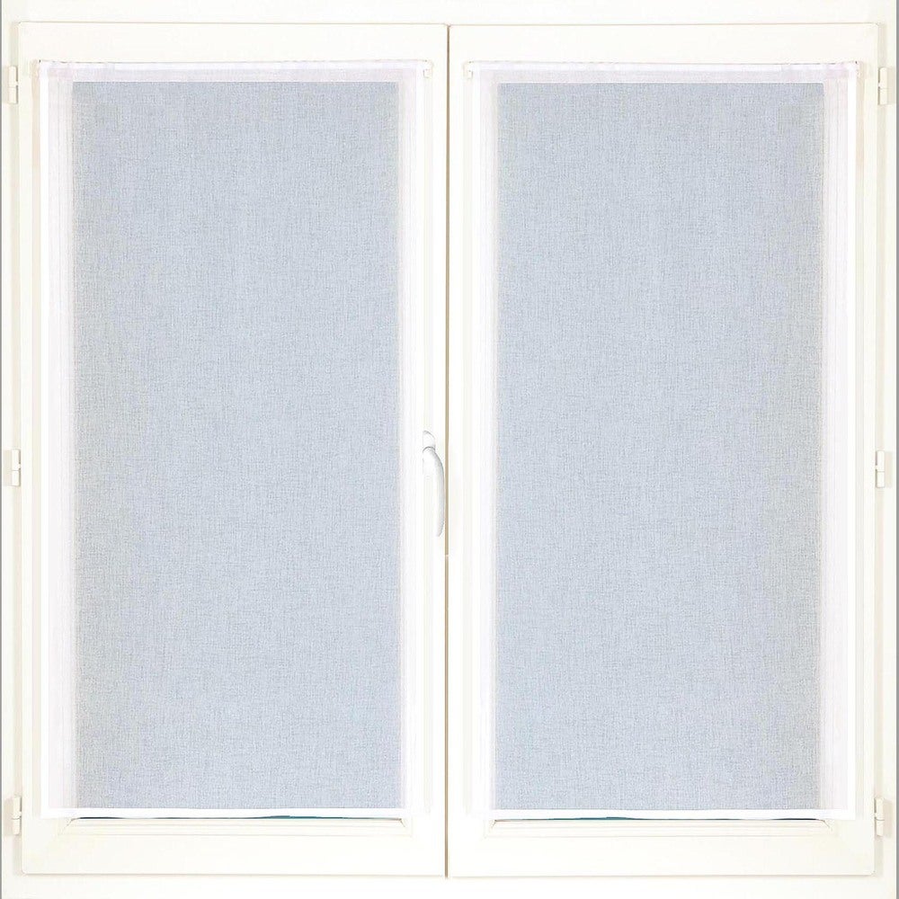 Voilage Blanc 3 Mètres Avec Bande D’Accroche (Ruflette) – Rideau Porte/Fenêtre Polyester