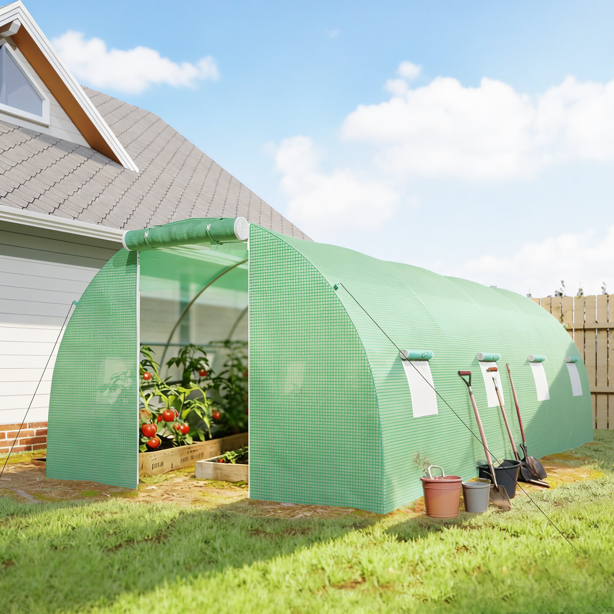 Serre de jardin PE Outsunny - 2