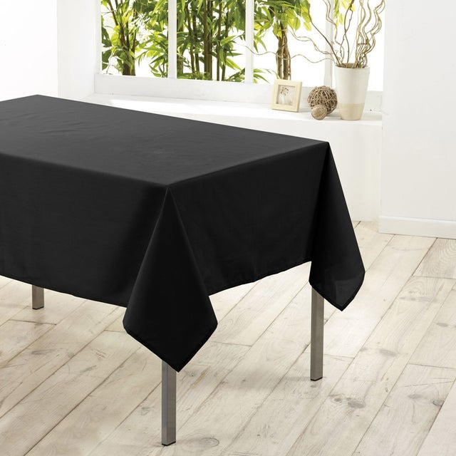 Tovaglia nera rettangolare in plastica