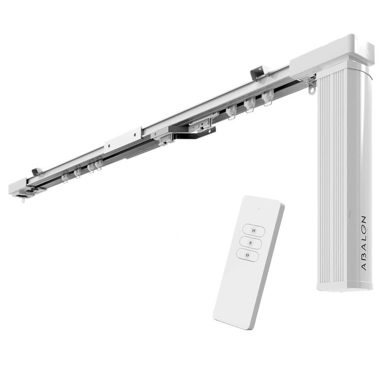 Abalon Kit rail motorisé rideaux 4m gris | Leroy Merlin