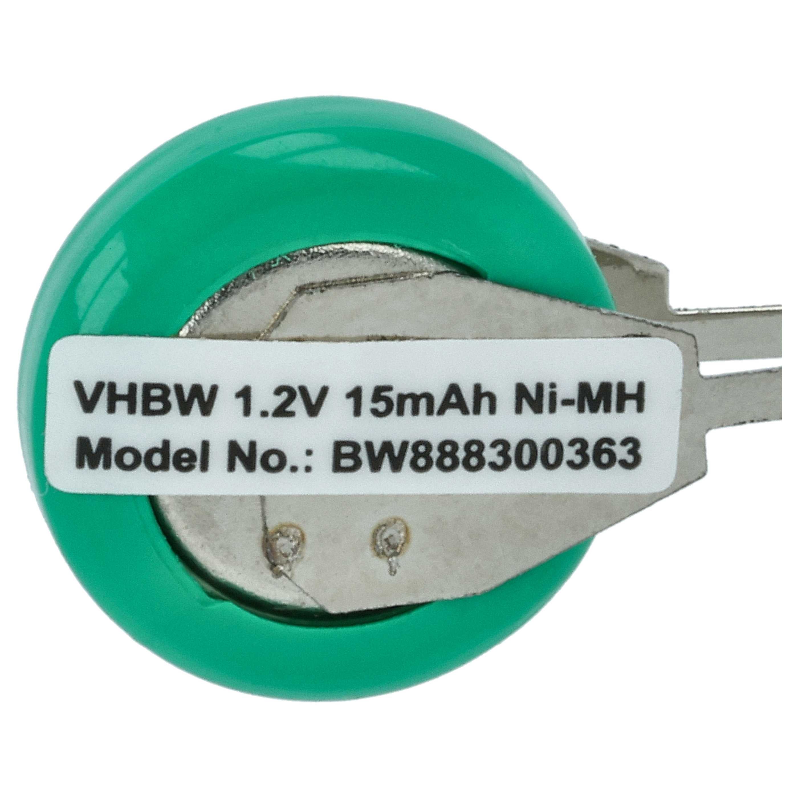 vhbw Batterie remplacement pour 1/V15H pour modèlisme RC (20mAh, 1,2V, NiMH), avec connexion à 2 broches - 5