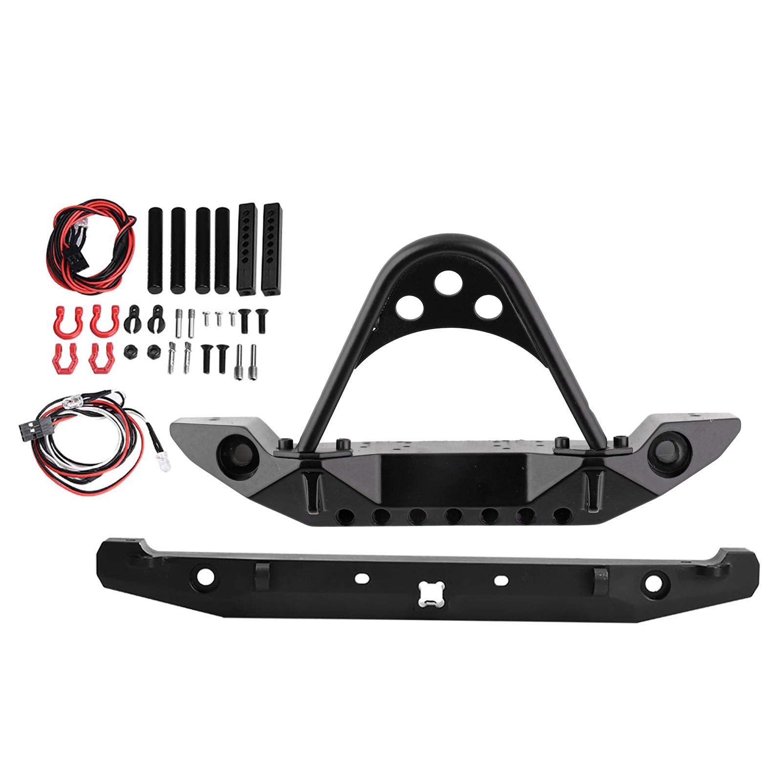 Pare-choc Arrière Integy Avec LED - Pour Axial SCX10 III - Échelle 1/10 - Noir