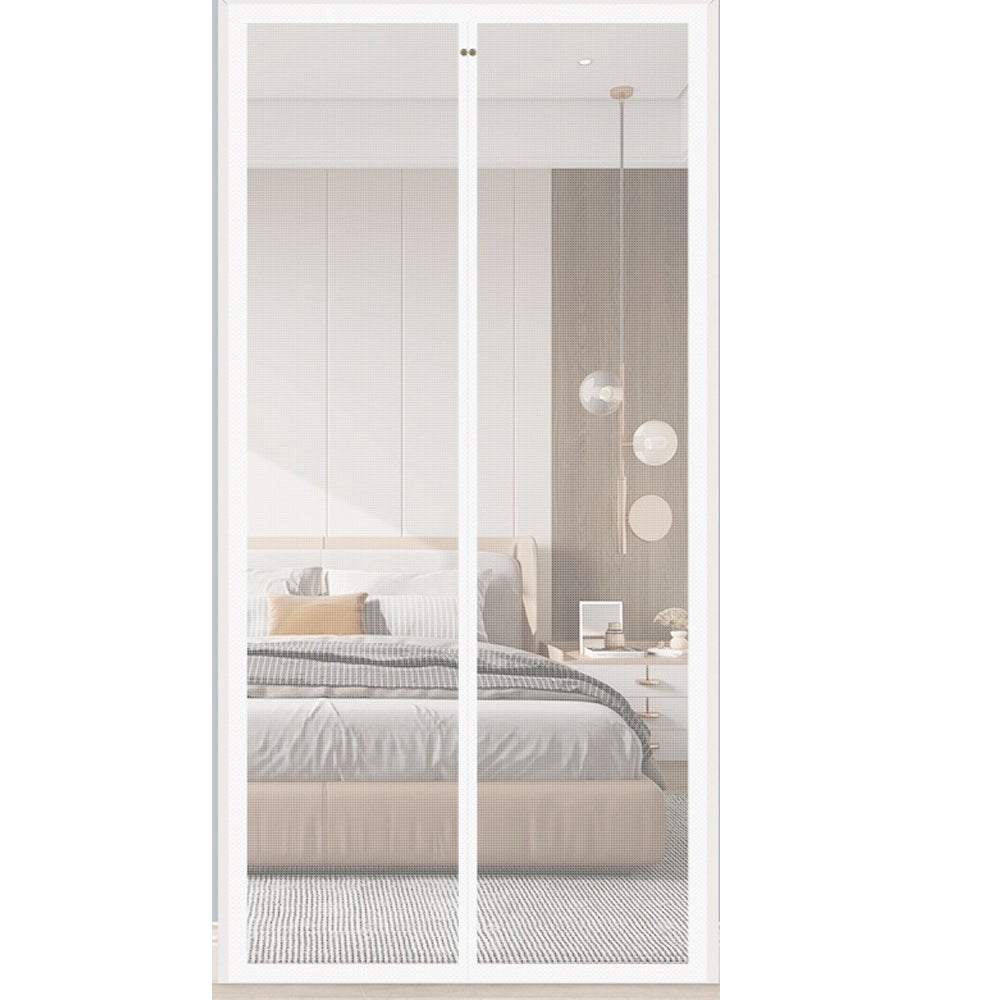 Moskitiera magnetyczna na drzwi (120 x 210 cm), biała