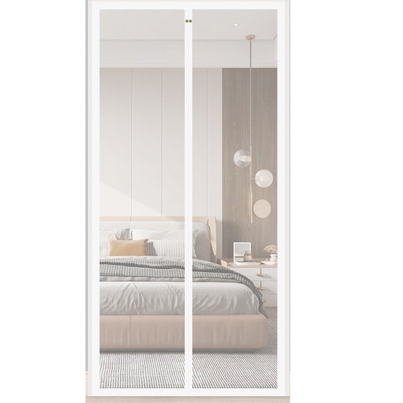 Moskitiera magnetyczna na drzwi (120 x 210 cm), biała