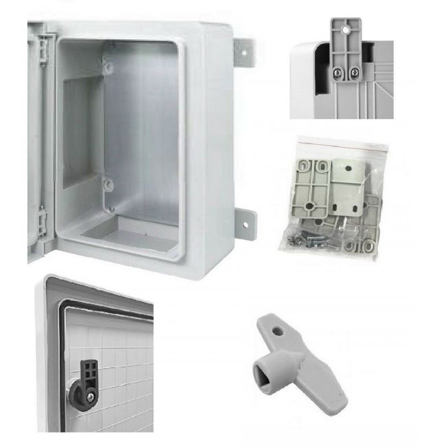 Coffret ABS IP65 600 X 400 X 200 avec plaque de fond Coffret ABS IP65 600 X 400 X 200 avec plaque de fond