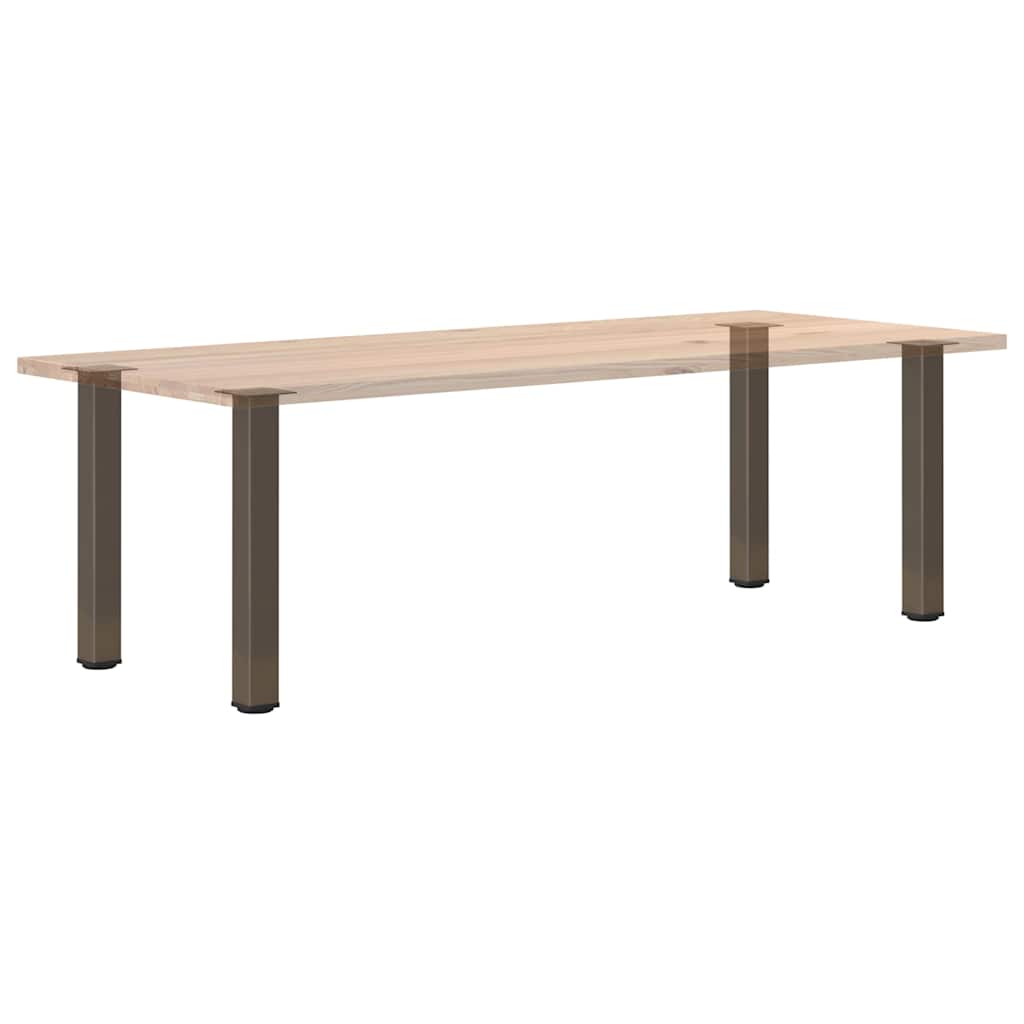 Pernas para mesa de centro 4 peças aço natural 72-74 cm - COMFORTXL - 8