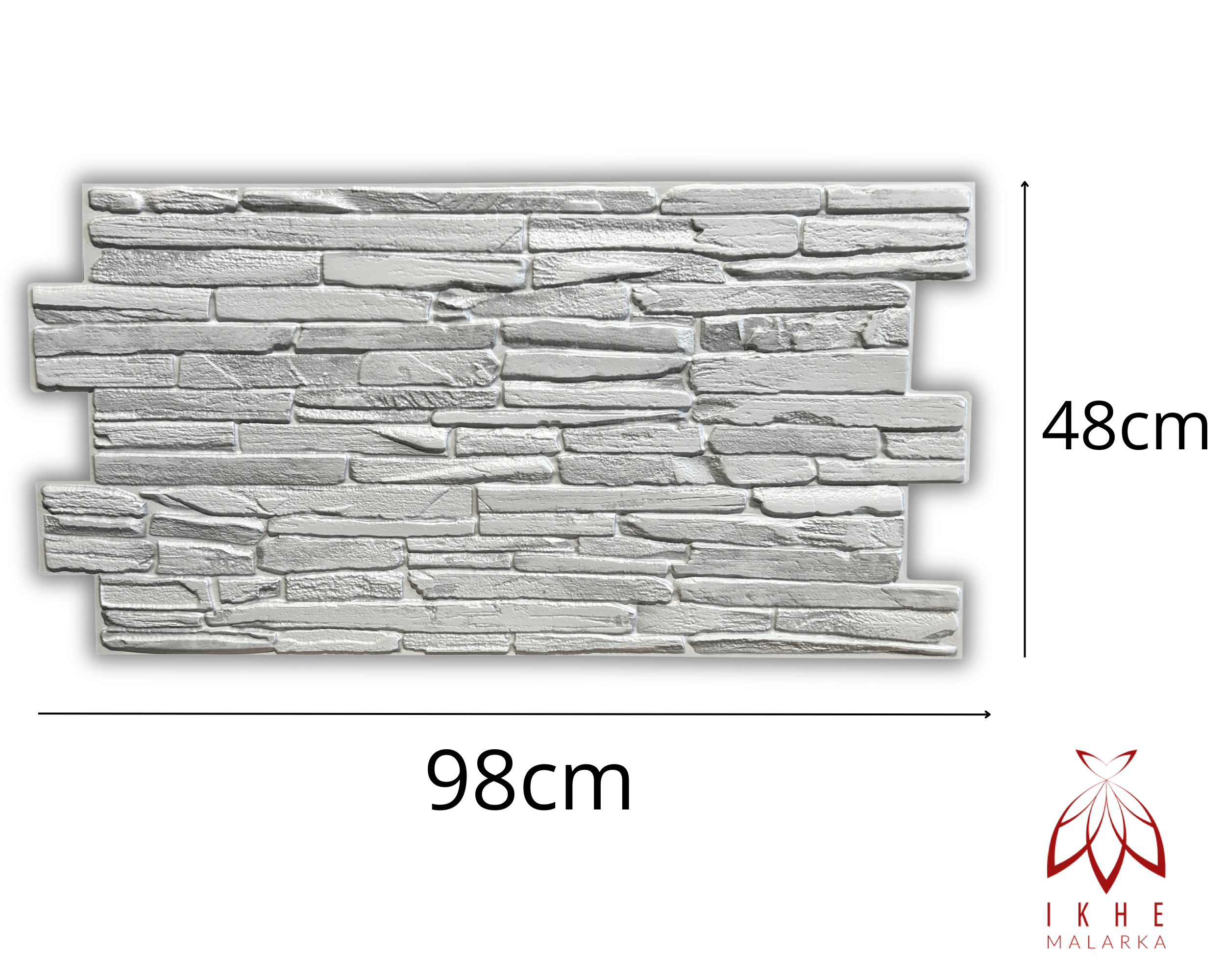Lote de 10 paneles de pared 3D en PVC – Imitación azulejos – 4 m² – Revestimiento mural decorativo efecto ladrillo – Grosor 1 mm Quartzite Grey - 4