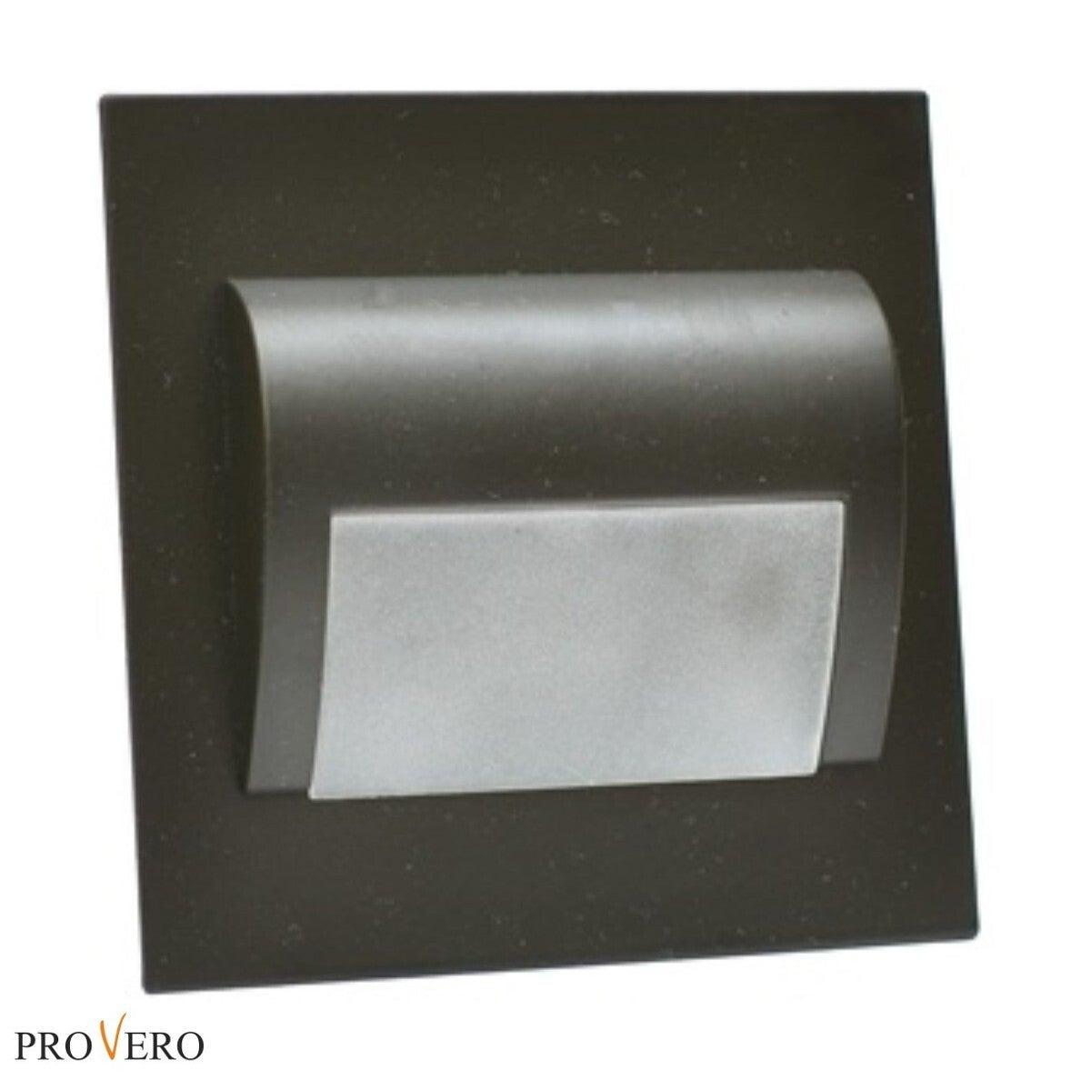 Oprawa schodowa wpuszczana Decorus czarna LED 1.2W 6500K 100lm wym: 2,8 x 7,3 x 7,3 cm kwadratowa IdeaLED