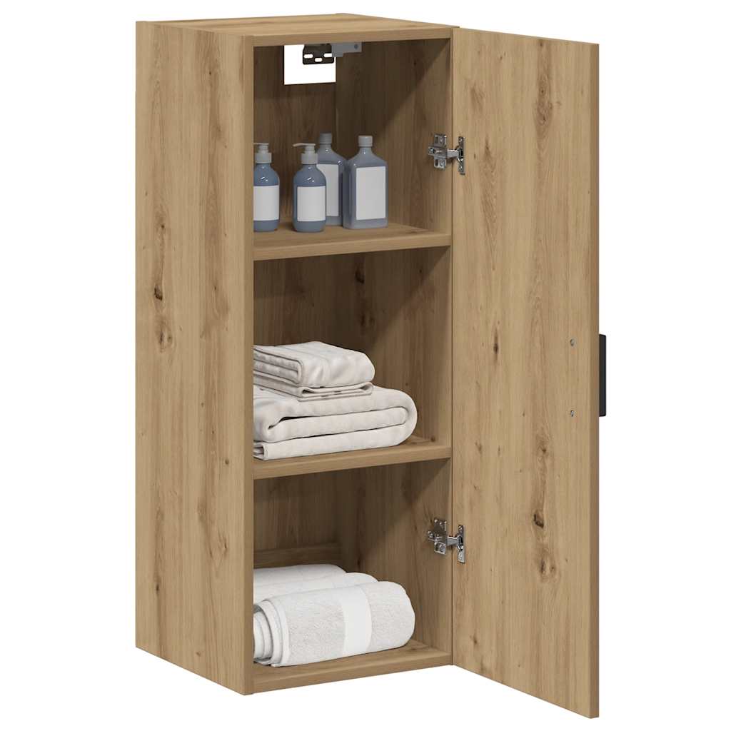 Armoire murale chêne artisanal 34,5x34x90 cm bois d'ingénierie vidaXL - 4
