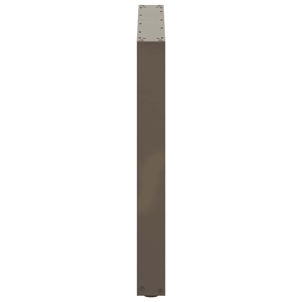 Maison Exclusive - Pieds de table à manger en U, 3 pièces, acier l, 90 x (72-73) cm - 6