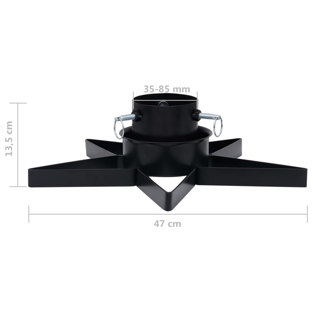 Suporte para árvore de Natal 47x47x13,5 cm preto vidaXL - 3