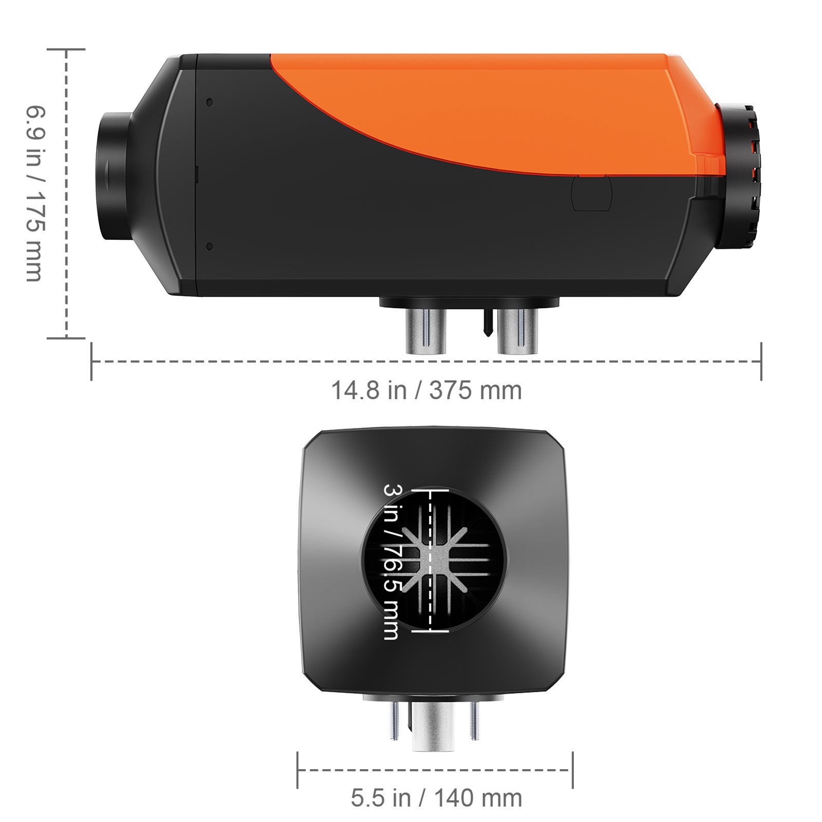 Chauffage à air diesel SucceBuy 12 V 5 kW avec écran LCD et télécommande, idéal voitures, camping-cars, bus et utilisation intérieure - 2