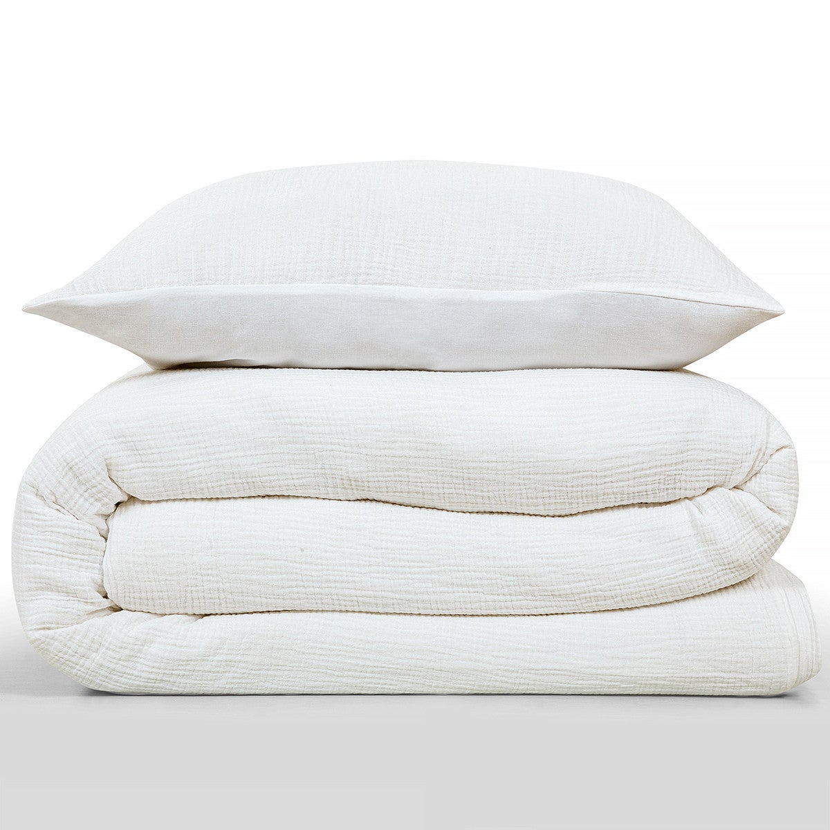 Parure de lit double en gaze de coton 240x220cm - 4
