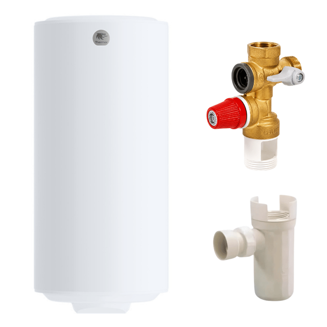 Pack Chauffe eau électrique Stéatis vertical 150 Litres THERMOR + Groupe de sécurité 3/4 + Siphon de groupe