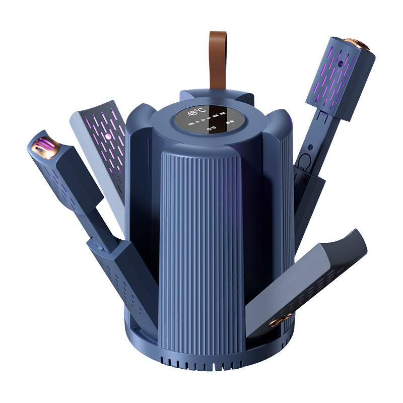 Domowa suszarka do butów z funkcją timera, szybkie suszenie w stałej temperaturze z 4 kratkami, skutecznie eliminuje nieprzyjemne zapachy