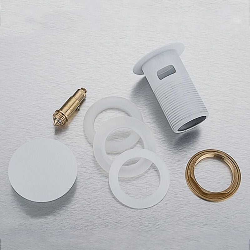 Garniture de vidage pour lavabo avec trop-plein, bonde de vidage, Pop Up Valve,Garniture de vidage universelle pour lavabo et plan de toilette - 4