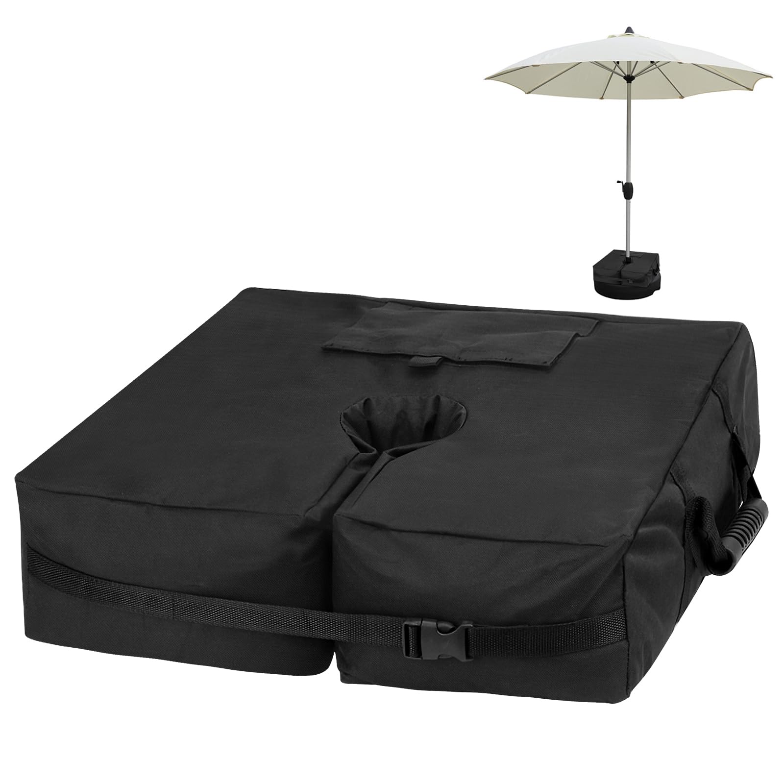 Sac De Poids Parasol Détachable, 85 LB, Sable Pour Parasol Surplomb Patio Plage Porte A Faux Exterieur Forme Carree 98844268 Sac De Poids Parasol Détachable, 85 LB, Sable Pour Parasol Surplomb Patio Plage Porte A Faux Exterieur Forme Carree 98844268
