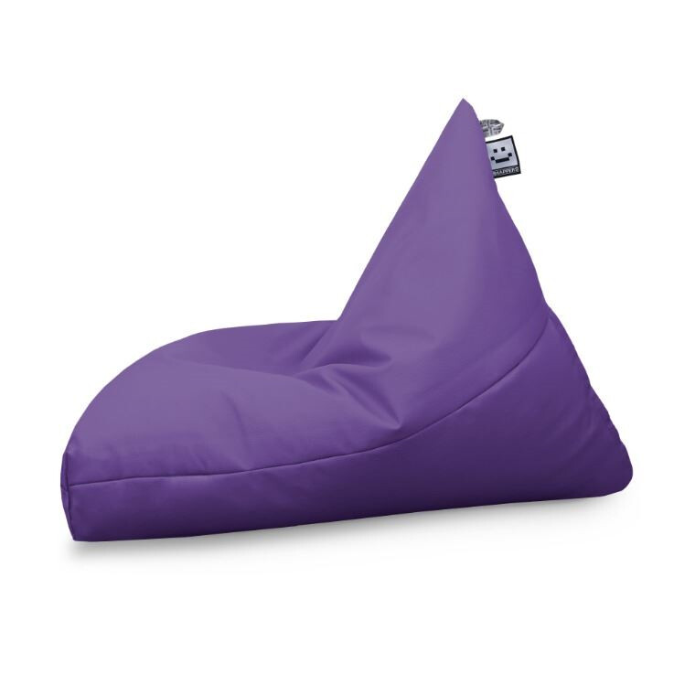 Pouf Pyramide Similicuir Indoor Lilas HAPPERS XL - 4
