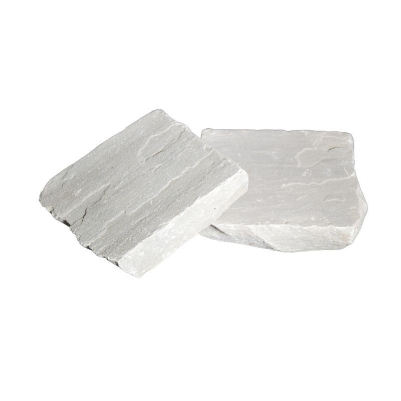 Pavé pierre naturelle Grès Kandla Gris 14x14x3-5 cm - Boîte de 1m² - 4