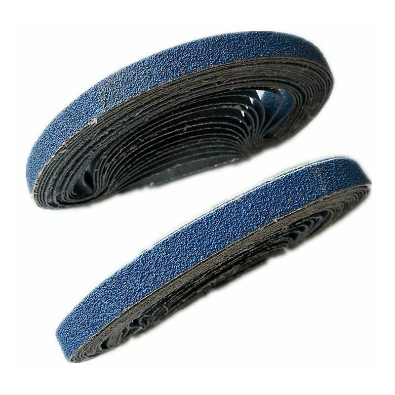Bandes Abrasives FEIHU Au Corindon Zirconium – 13 X 457 Mm, Lot Grain 60/80/100, Pour Ponceuse à Bande