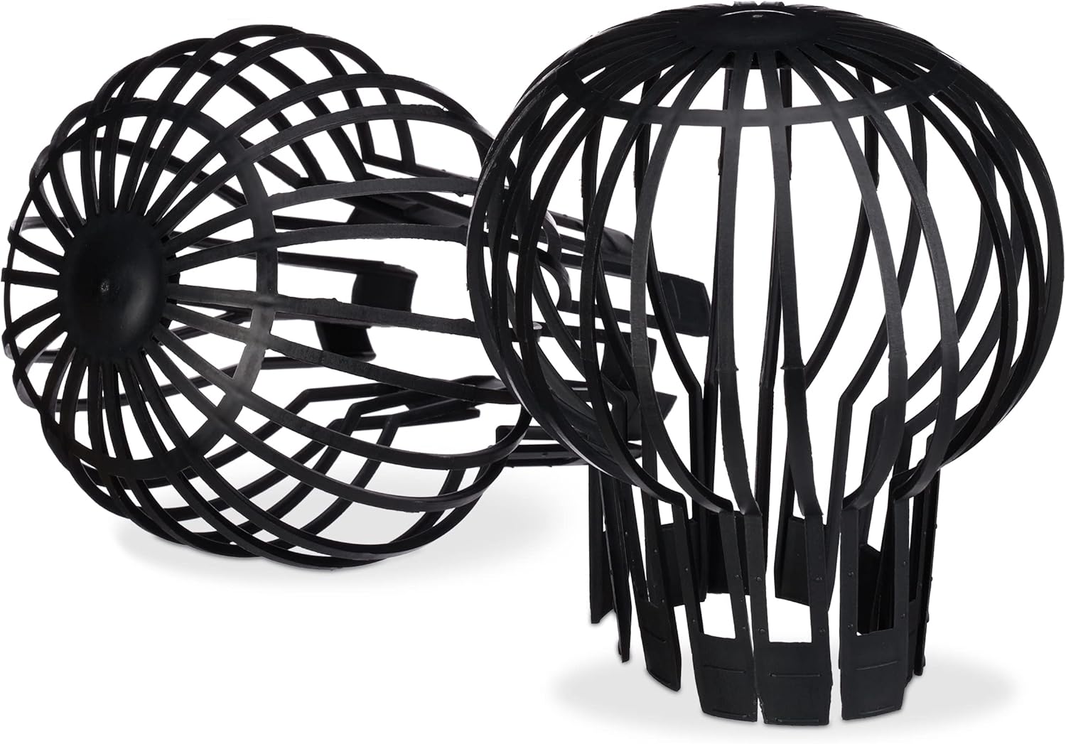 Sitko do odpływu - praktyczny zestaw 4 szt. - plastik, filtr, zabezpieczenie, przepływ wody, średnica 12 cm - czarne - 4