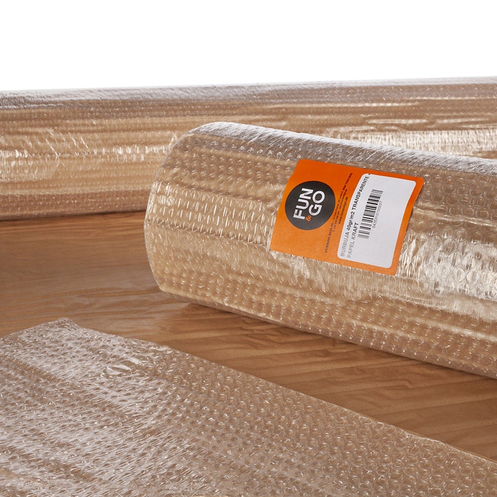 Transp bubble + kraft paper 1,20x5mts - 2