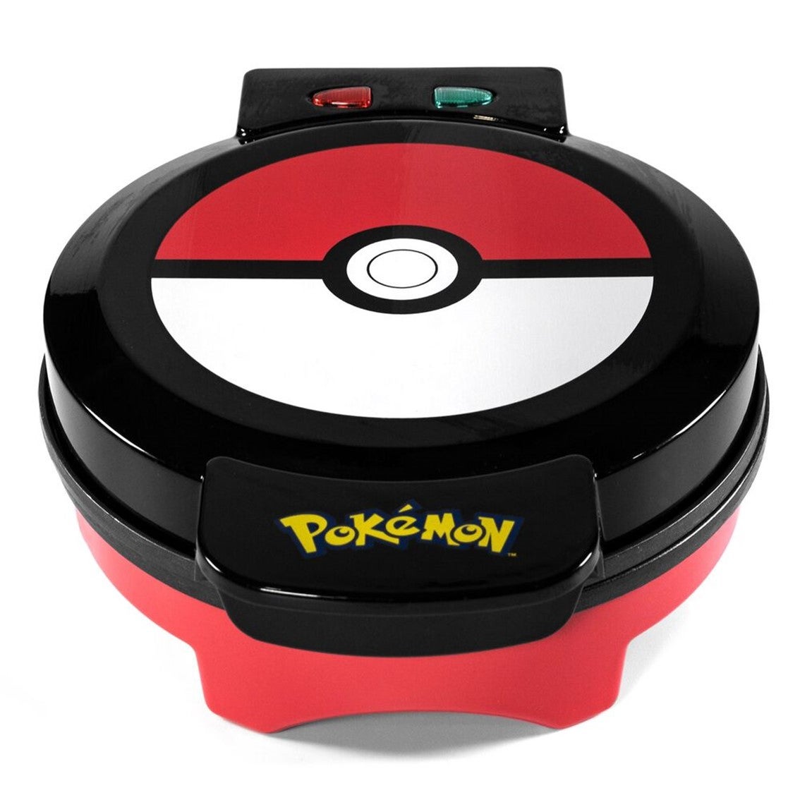 UNCANNY BRANDS Máquina de Gofres Pokémon Pokéball, 800W, Color Rojo y