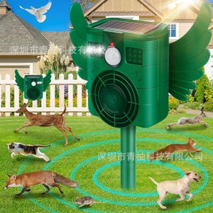 Repellente Solare Per Gatti A Ultrasuoni | 4 Modalità | Sensore PIR 120° | IP64 Impermeabile | Per Giardino E Orto