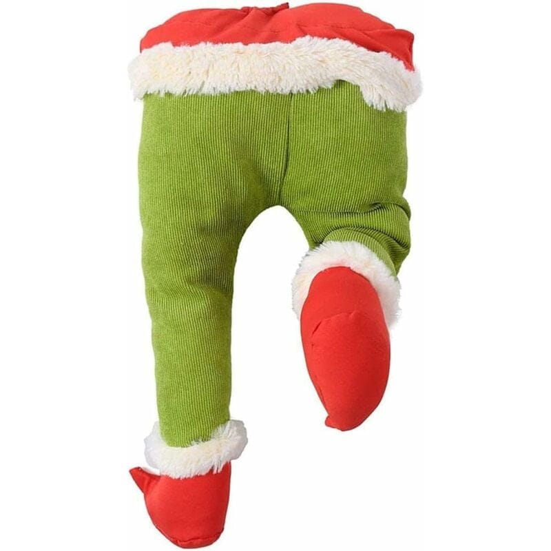 Dekoracje na imprezę świąteczną Grinch Elf - Wypełnienie nogi na imprezę świąteczną - Dekoracja na imprezę świąteczną