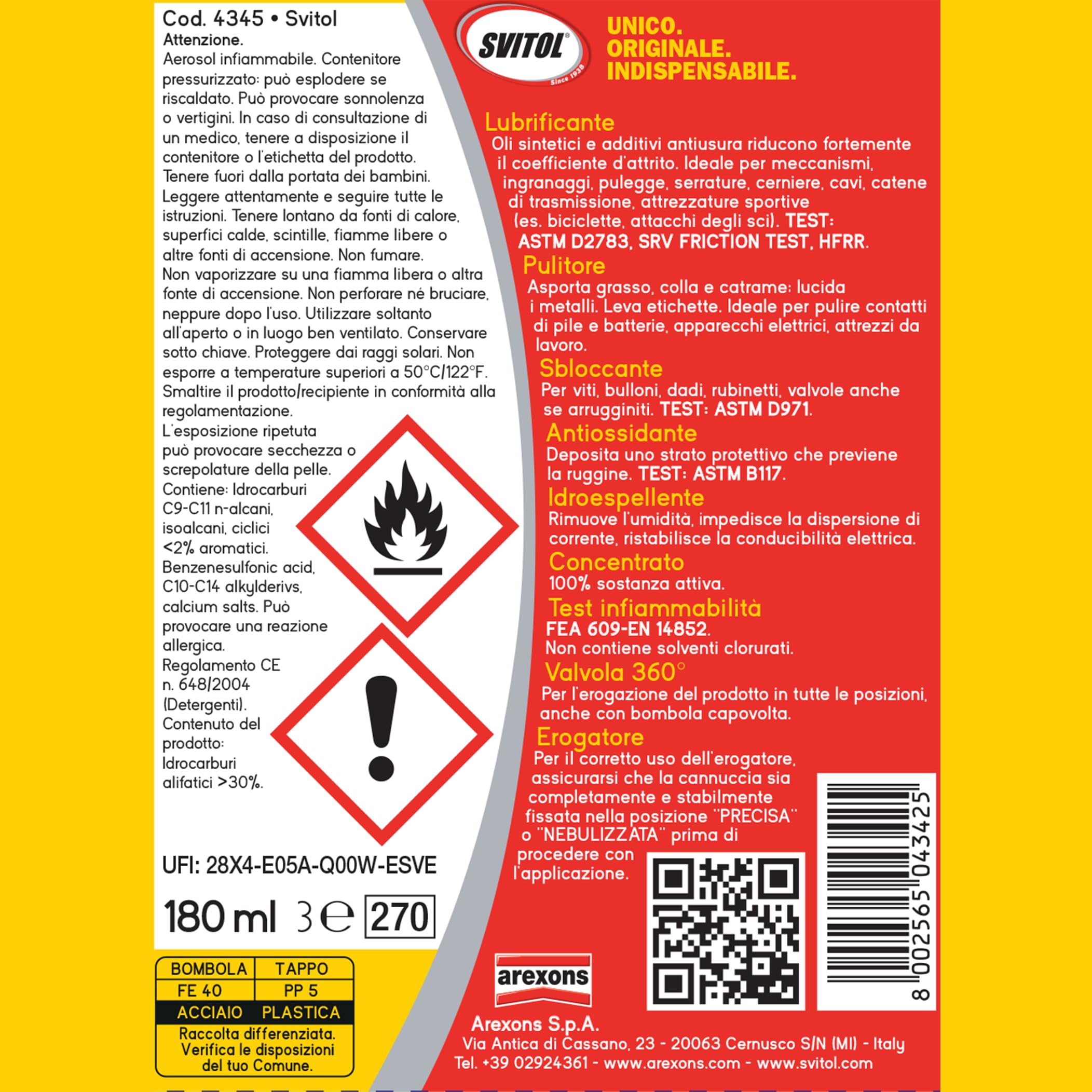 SVITOL Limited Edition Giro, Prodotto Ufficiale del Giro d'Italia, Olio Lubrificante, Sblocca, Deterge e Protegge le Superfici Metalliche in Casa, Aut - 4